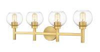 Four Light Vanity by Z-Lite - Sutton Collection, Brushed Gold Finish - 7502-4V-BG