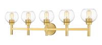 Five Light Vanity by Z-Lite - Sutton Collection, Brushed Gold Finish - 7502-5V-BG