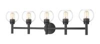 Five Light Vanity by Z-Lite - Sutton Collection, Matte Black Finish - 7502-5V-MB