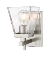 One Light Wall Sconce by Z-Lite - Lauren Collection, Brushed Nickel Finish - 819-1S-BN