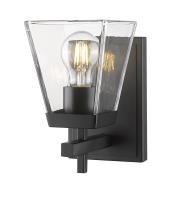 One Light Wall Sconce by Z-Lite - Lauren Collection, Matte Black Finish - 819-1S-MB