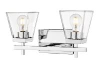 Two Light Vanity by Z-Lite - Lauren Collection, Chrome Finish - 819-2V-CH