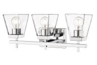 Three Light Vanity by Z-Lite - Lauren Collection, Chrome Finish - 819-3V-CH