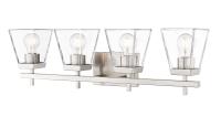 Four Light Vanity by Z-Lite - Lauren Collection, Brushed Nickel Finish - 819-4V-BN