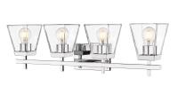 Four Light Vanity by Z-Lite - Lauren Collection, Chrome Finish - 819-4V-CH