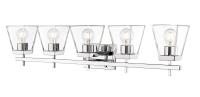 Five Light Vanity by Z-Lite - Lauren Collection, Chrome Finish - 819-5V-CH