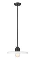 One Light Pendant by Z-Lite - Paloma Collection, Matte Black Finish - 820P14-MB