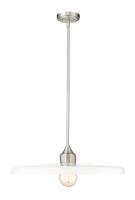One Light Pendant by Z-Lite - Paloma Collection, Brushed Nickel Finish - 820P24-BN