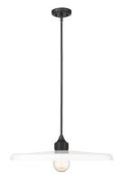 One Light Pendant by Z-Lite - Paloma Collection, Matte Black Finish - 820P24-MB