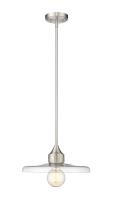One Light Pendant by Z-Lite - Paloma Collection, Brushed Nickel Finish - 821P14-BN