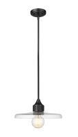 One Light Pendant by Z-Lite - Paloma Collection, Matte Black Finish - 821P14-MB