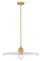 One Light Pendant by Z-Lite - Paloma Collection, Olde Brass Finish - 821P24-OBR