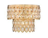 Five Light Flush Mount by Z-Lite - Dealey Collection, Heirloom Brass Finish - 822F15-HB