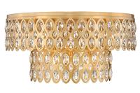 12 Light Flush Mount by Z-Lite - Dealey Collection, Heirloom Brass Finish - 822F24-HB