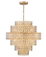17 Light Chandelier by Z-Lite - Dealey Collection, Heirloom Brass Finish - 822P32-HB