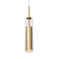 One Light Pendant by Kuzco Lighting - Jarvis Collection, Brushed Gold Finish - 41411-BG