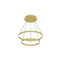 LED Chandelier by Kuzco Lighting - Cerchio Collection, Brushed Gold Finish - CH87824-BG