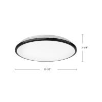 LED Flush Mount by Kuzco Lighting - Brook Collection, Black Finish - FM43311-BK
