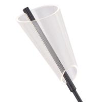 LED Wall Sconce by Kuzco Lighting - Mulberry Collection, Black/Light Guide Finish - WS62524-BK/LG