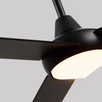 56" Ceiling Fan by Kuzco Lighting - Owens Collection, Matte Black Finish - CF94956-MB