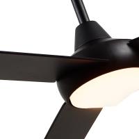 56" Ceiling Fan by Kuzco Lighting - Owens Collection, Matte Black Finish - CF94956-MB