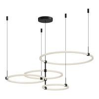 LED Chandelier by Kuzco Lighting - Bruni Collection, Black Finish - CH24755-BK