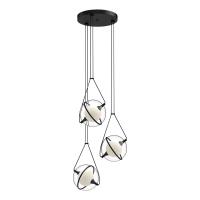 LED Chandelier by Kuzco Lighting - Aries Collection, Black Finish - CH76718-BK