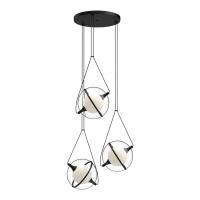LED Chandelier by Kuzco Lighting - Aries Collection, Black Finish - CH76728-BK