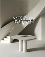 LED Chandelier by Kuzco Lighting - Collide Collection, Black Finish - CH96442-BK