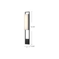 LED Exterior Wall Mount by Kuzco Lighting - Aspen Collection, Black Finish - EW72533-BK