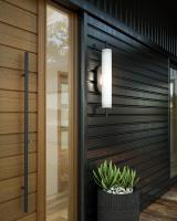 LED Exterior Wall Mount by Kuzco Lighting - Estes Collection, Black Finish - EW72724-BK