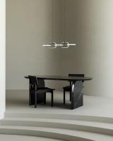 LED Linear Pendant by Kuzco Lighting - Airen Collection, Black Finish - LP92636-BK