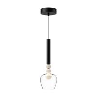 LED Pendant by Kuzco Lighting - Rise Collection, Black/Clear Finish - PD30501-BK/CL