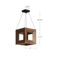 LED Pendant by Kuzco Lighting - Morina Collection, Walnut Finish - PD32912-WT