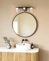 LED Vanity by Kuzco Lighting - Cedar Collection, Black/Clear Finish - VL52520-BK/CL