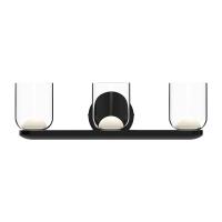 LED Vanity by Kuzco Lighting - Cedar Collection, Black/Clear Finish - VL52520-BK/CL