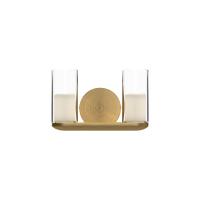 LED Vanity by Kuzco Lighting - Birch Collection, Brushed Gold/Clear Finish - VL53511-BG/CL