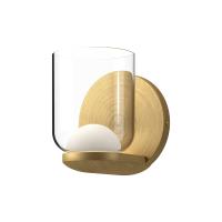 LED Wall Sconce by Kuzco Lighting - Cedar Collection, Brushed Gold/Clear Finish - WS52505-BG/CL
