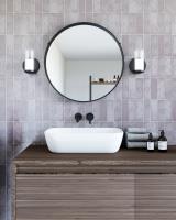 LED Wall Sconce by Kuzco Lighting - Cedar Collection, Black/Clear Finish - WS52505-BK/CL