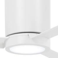 52" Ceiling Fan by Minka Aire - Roto Flush Collection, Flat White Finish - F644L-WHF