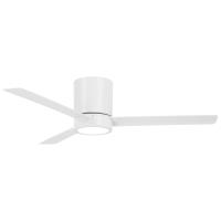 52" Ceiling Fan by Minka Aire - Roto Flush Collection, Flat White Finish - F644L-WHF