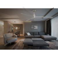 65" Ceiling Fan by Minka Aire - Simple Collection, Brushed Nickel Wet Finish - F789-BNW