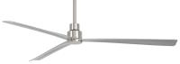65" Ceiling Fan by Minka Aire - Simple Collection, Brushed Nickel Wet Finish - F789-BNW