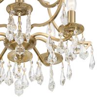 Five Light Semi Flush Mount by Crystorama - Cedar Collection, Vibrant Gold Finish - 5930-VG-CL-MWP