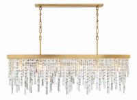Six Light Chandelier by Crystorama - Winfield Collection, Antique Gold Finish - WIN-217-GA-CL-MWP