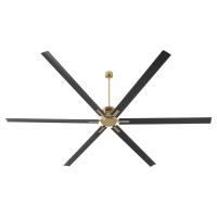 120" Ceiling Fan by Quorum - Zeus Collection, Aged Brass Finish - 101206-80