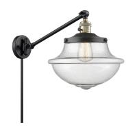 LED Swing Arm by Innovations - Franklin Restoration Collection, Black Antique Brass Finish - 237-BAB-G544-LED