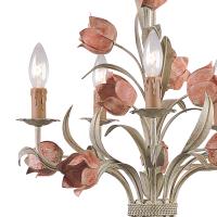 Five Light Chandelier by Crystorama - Southport Collection, Sage Rose Finish - 4805-SR