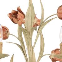 Five Light Chandelier by Crystorama - Southport Collection, Sage Rose Finish - 4805-SR