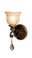 One Light Wall Sconce by Crystorama - Norwalk Collection, Bronze Umber Finish - 7501-BU-GT-MWP